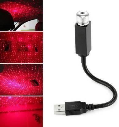 Star Lamp USB Car Star Ceiling Light (Red)